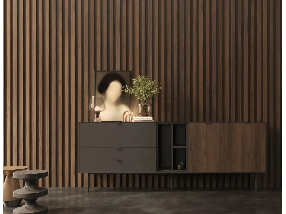 [10068] Trasera alistonada para salón Cima