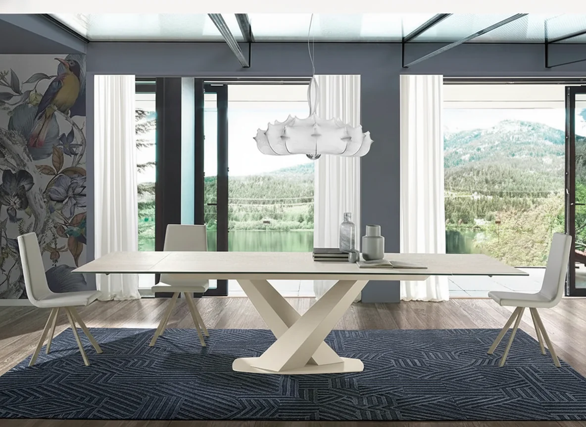 Mesa Extensible Tauro Porcelánico (Lino)