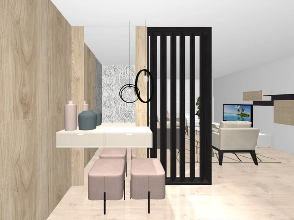 Separador giratorio Giro 102cm (Roble nero)