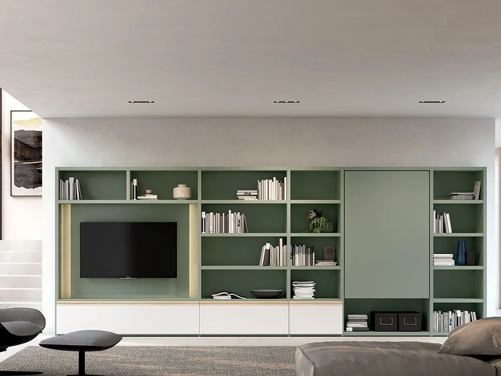 [11788] Librería para tv con mesa abatible Atrio 05