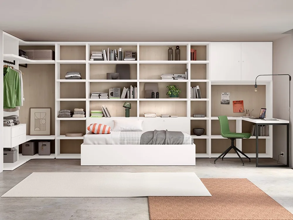[11807] Dormitorio juvenil cama elevable Atrio 23