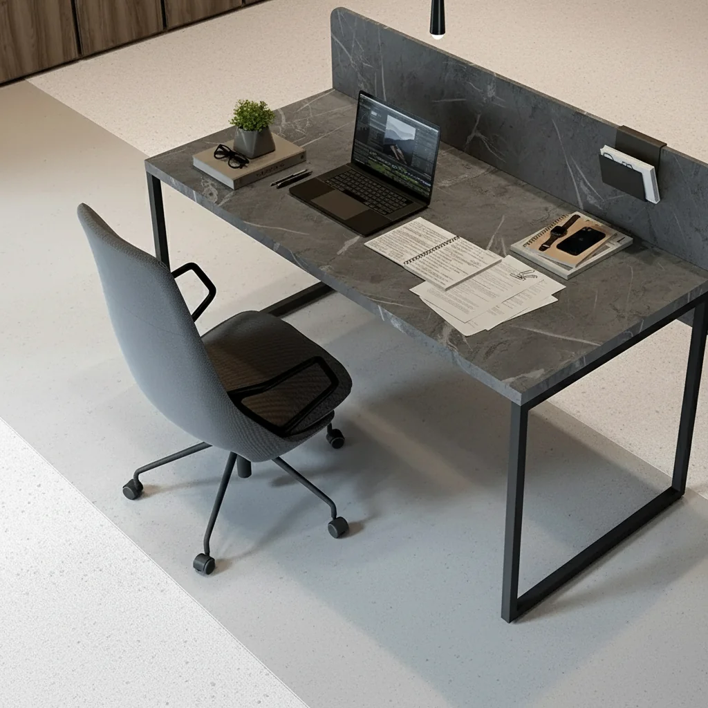 Escritorio con faldón Atrio 30 (Nero)