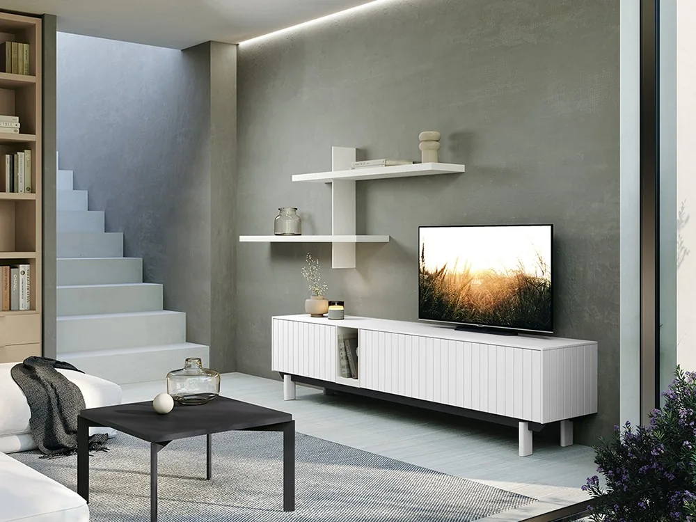 Mueble para televisión Ligne Nova 09 (Blanco)