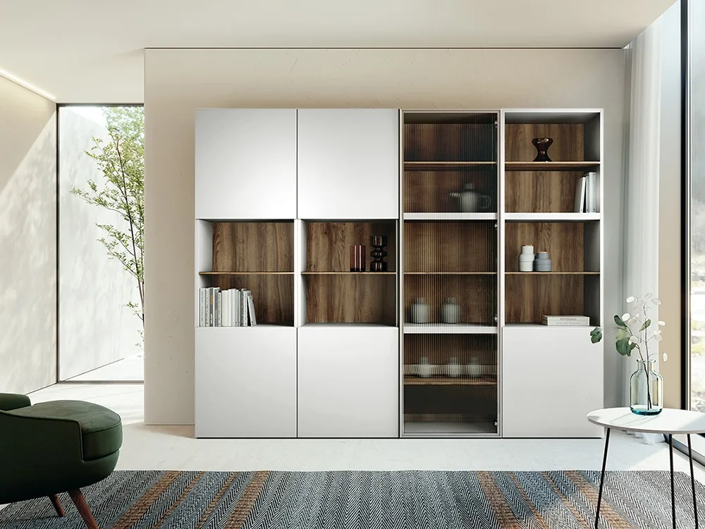 Librería con vitrina Nova 18