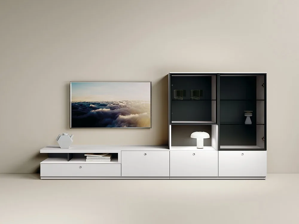 Composición de salón con vitrina Nova 22