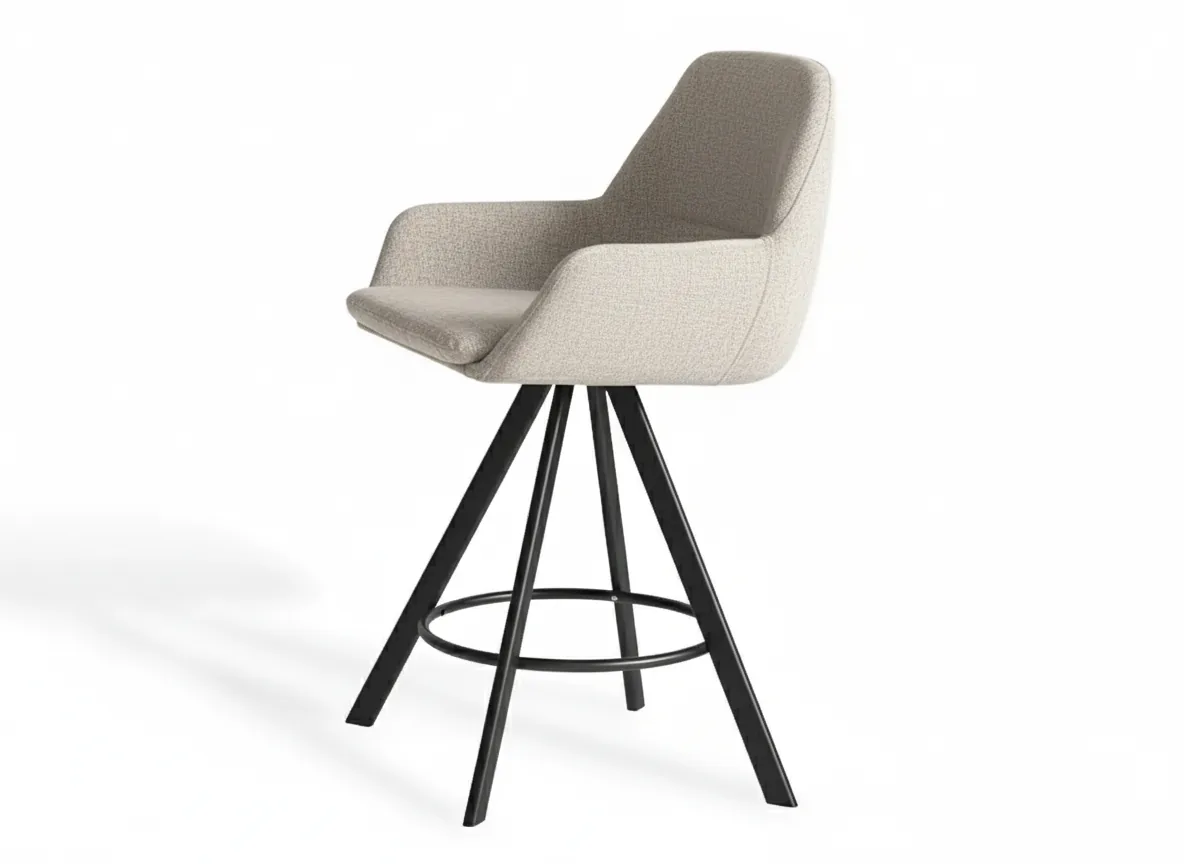 Taburete alto Oval Confort (Lino)