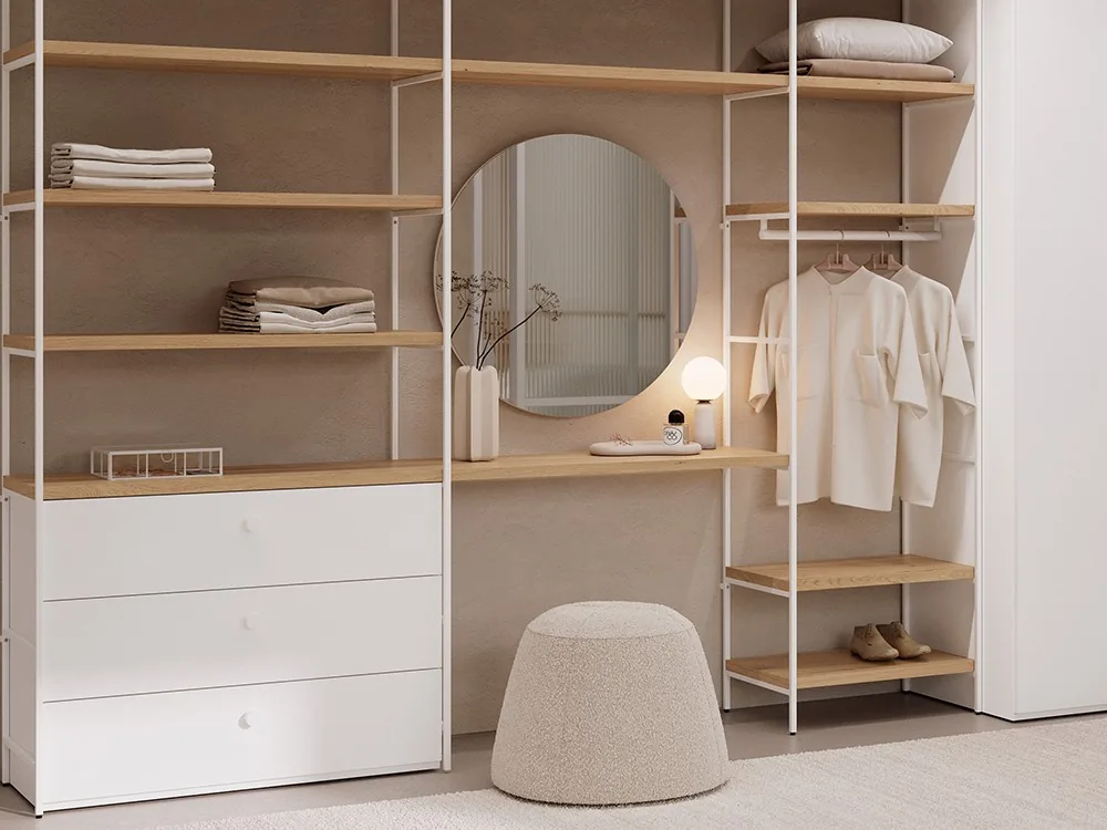 Vestidor abierto con tocador 10