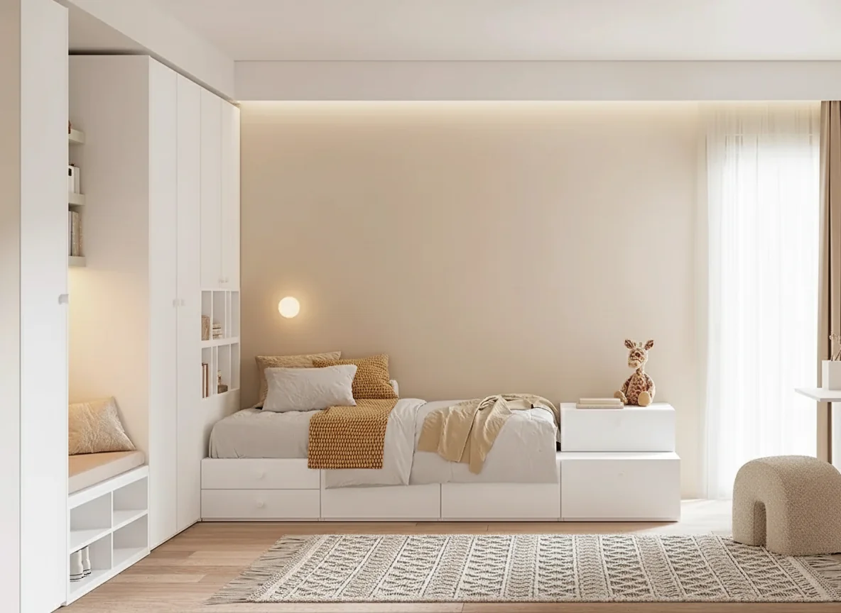 Cama modular con cajones 14