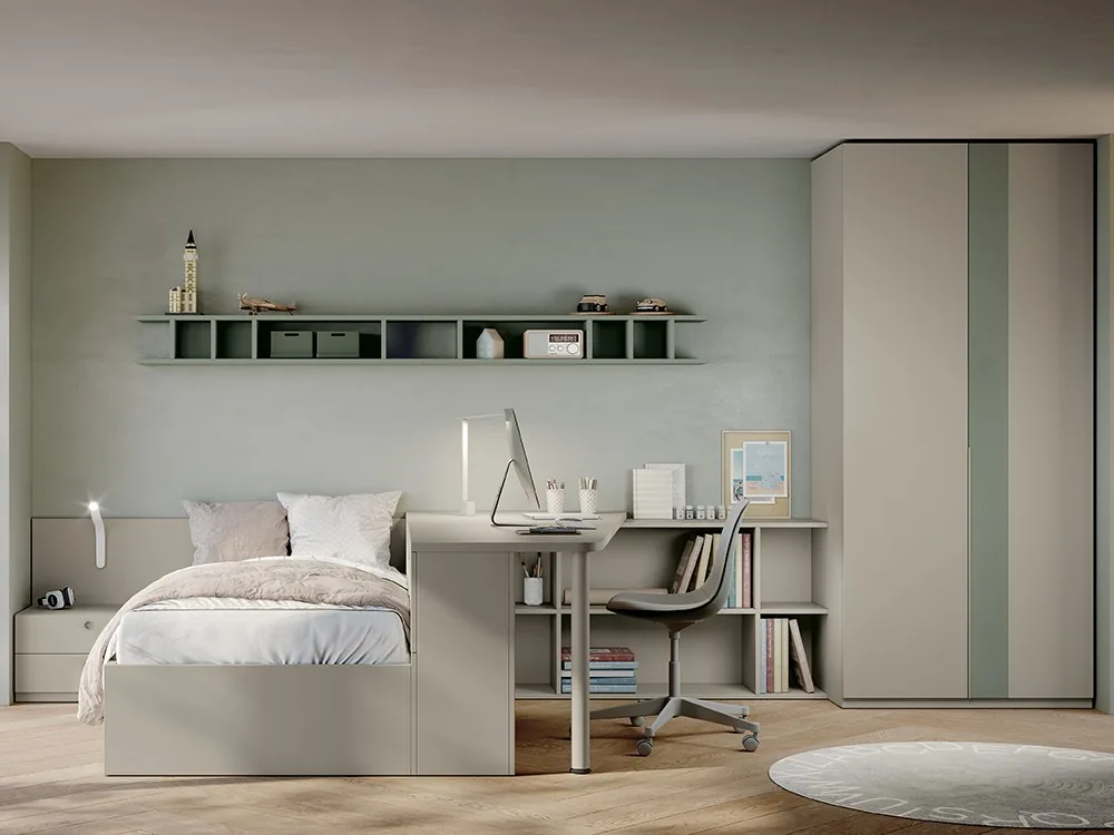 Cama con escritorio Juno 22