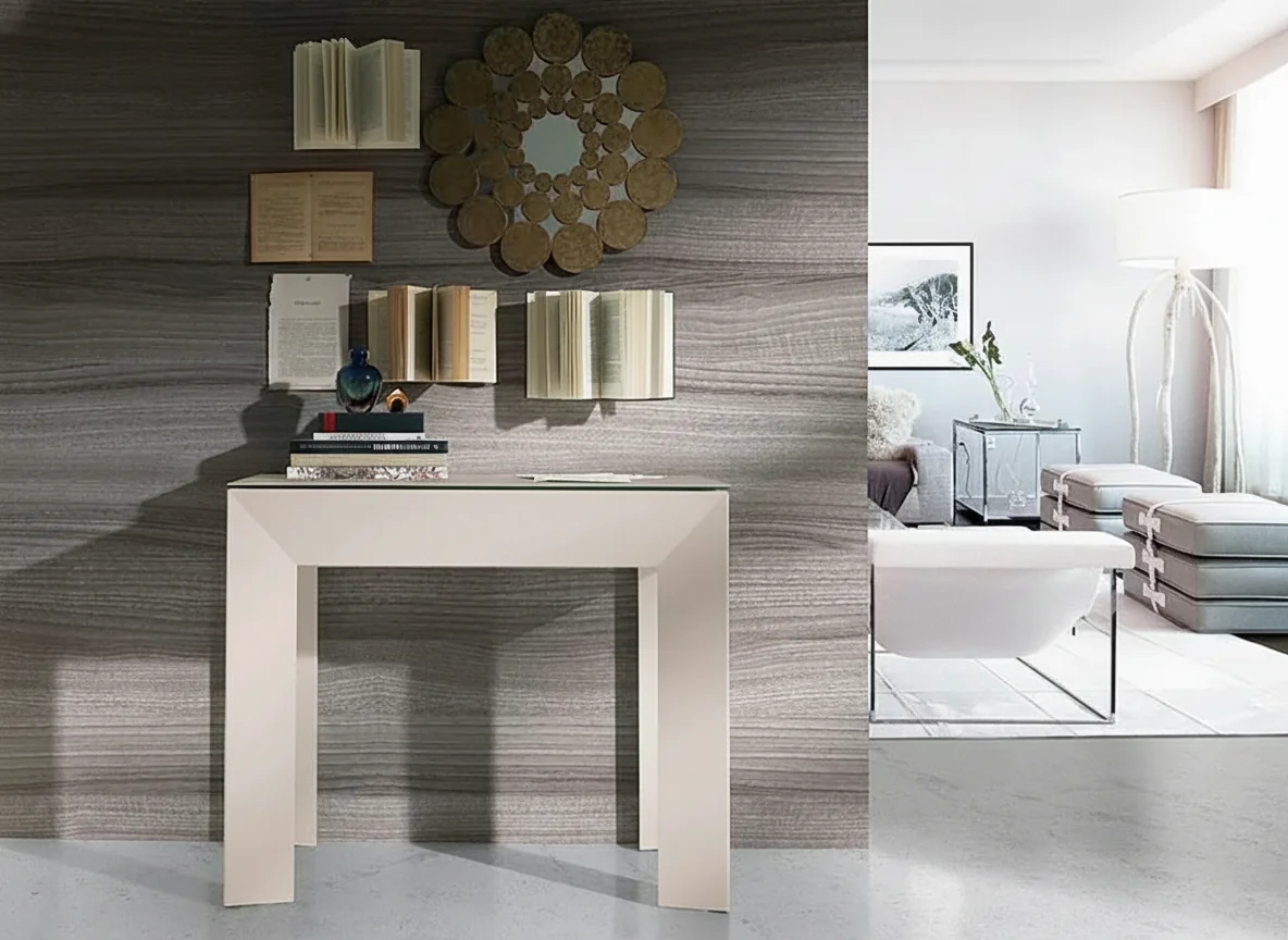 Mesa Consola Extensible Rivera Porcelánico