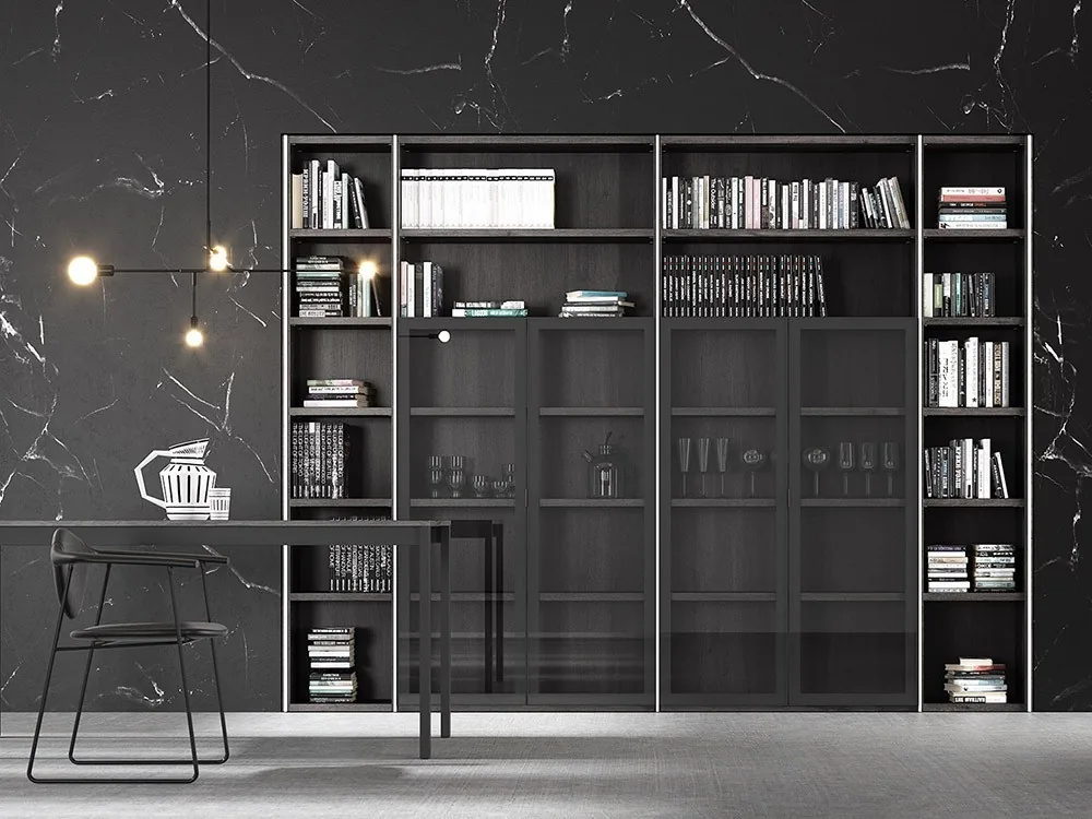 Librería a medida para salón Livia 10