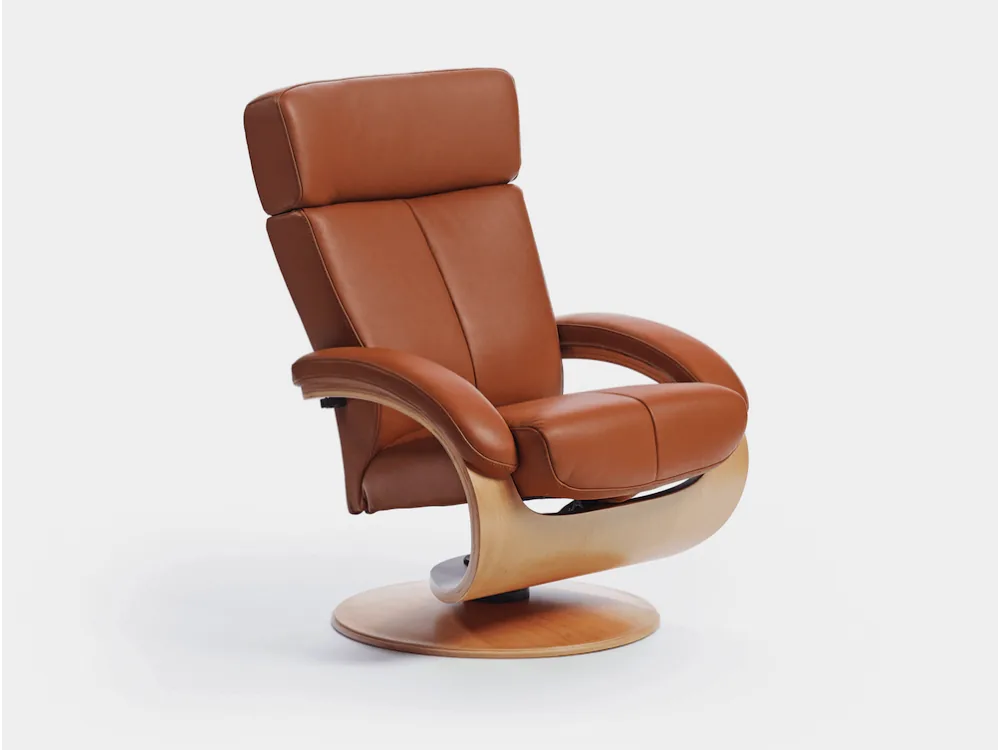 Butaca reclinable y giratoria Lido Piel