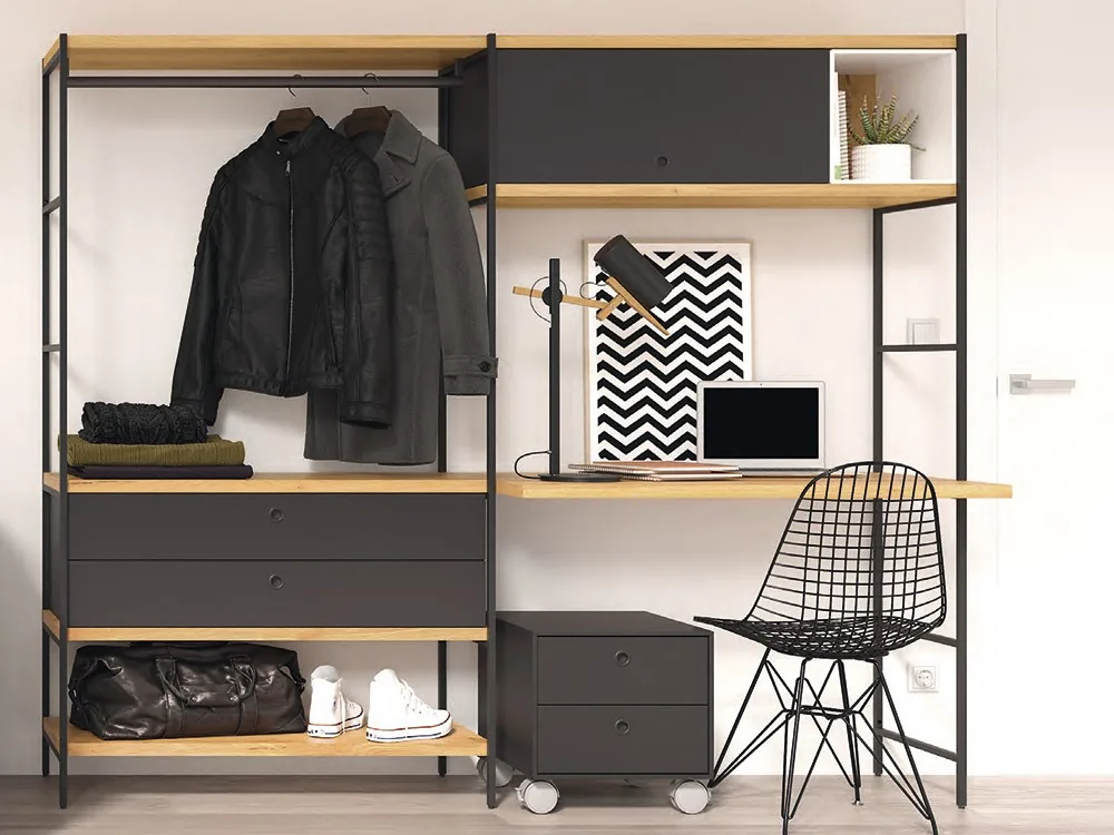 Estantería metálica con escritorio Vesta Concept