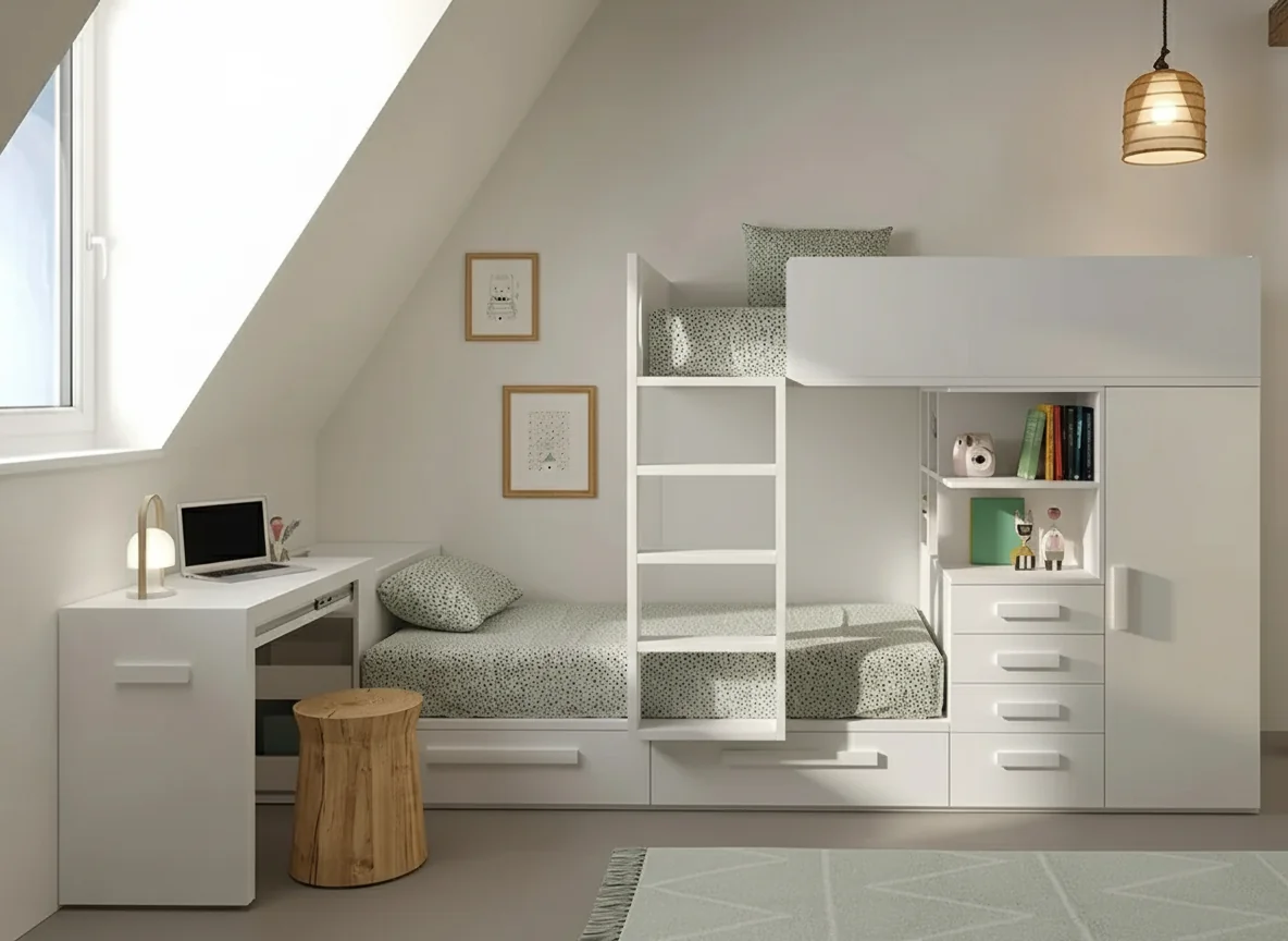 Litera tren con mesa deslizante Nido Max 06