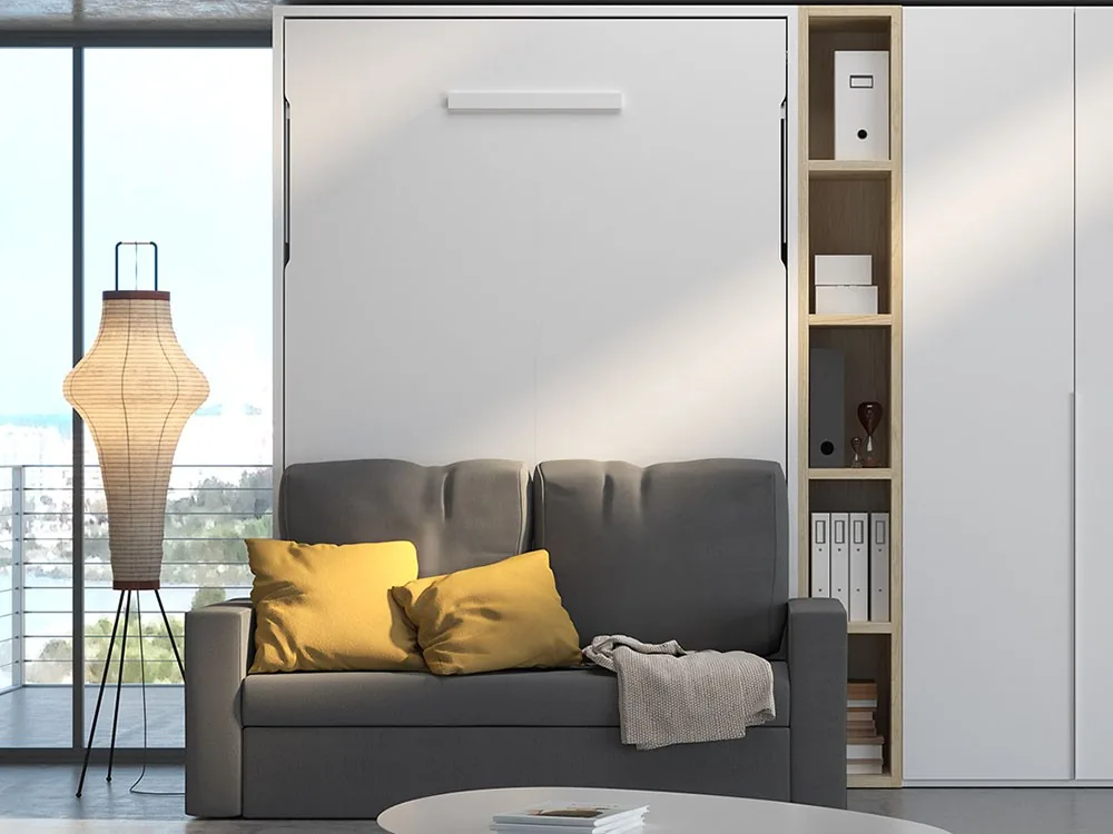 [8953] Cama abatible vertical 150cm con sofá Nido Pro 10