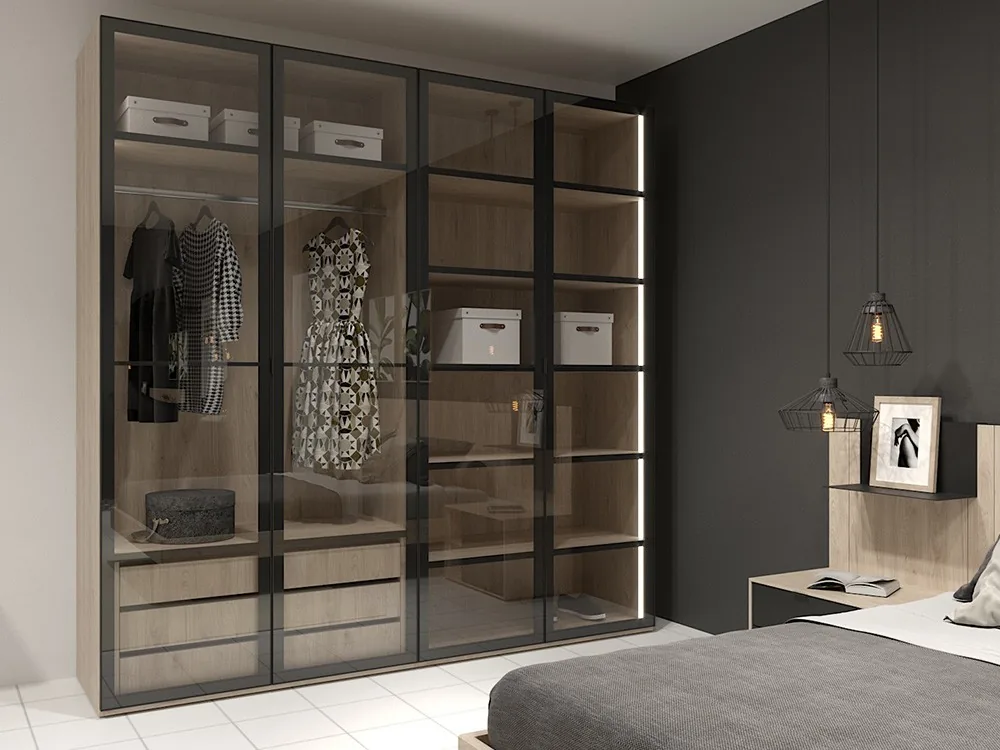 Armario vitrina con puertas batientes Vesta Concept